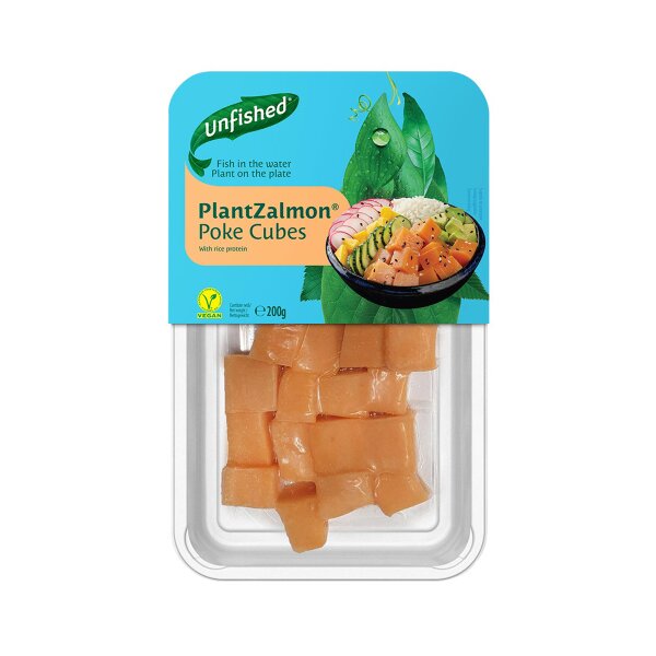 Unfished PlantZalmon Poke Cubes tiefgefroren 200g